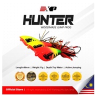 EXP HUNTER PREMIUM JUMP FROG TOP WATER WOOD LURE【READY STOCK】