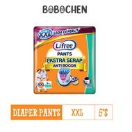 Lifree Popok Celana Dewasa Extra Serap ExtraExtralarge 5'S popok dewasa pempers dewasa pampers diapers popok orangtua ukuran large lifree orange orang tua popok murah lansia ukuran xxl