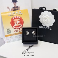 🔥週年減價優惠｜全新現貨🎉 Chanel Classic CC Earrings 經典 銀色 金屬 閃石 耳環 送禮之選 AB9232