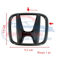 Glossy Black H Logo Car Emblem HRV Civic/ BRIO/ Jazz/ Mobilio/ BRV/ Honda Logo