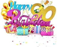 Liif Happy 90th Birthday, 90 Birthday Card For Women, Men, Mom, Dad | With Message Note & Envelop | 