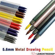 LEMONTREE9GP Mechanical Pencil, 5.6mm Metal Automatic Pencil, Creative 2B/4B/6B/8B Pencil Refill Ske