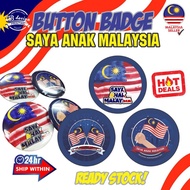 1pcs Button Badge SAYA ANAK MALAYSIA ReadyStock Murah