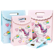 (10One Pack)Children's Day Unicorn Gift Bag Handbag Cartoon Gift Bag Packaging Holiday Paper Bag R3JB