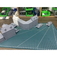 WWII European House Model 1:100 3D Printed - Unpainted - Collectible