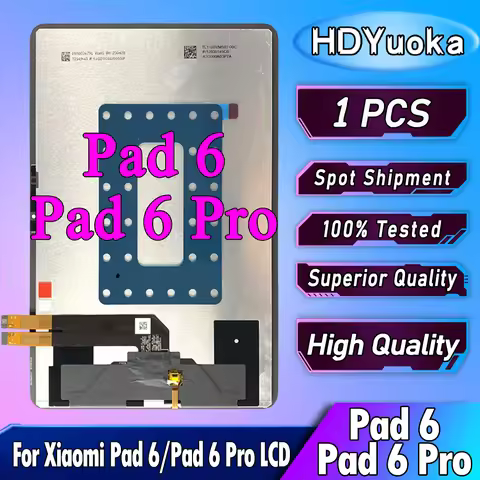 11" High Quality For Xiaomi Pad 6 LCD Screen Touch Panel Digitizer For Xiaomi Mi Pad 6 Pro LCD Displ