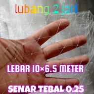 jaring bahan anco Lebar 6.5 meter senar tebal 0.25 jaring ikan besar jaring ikan