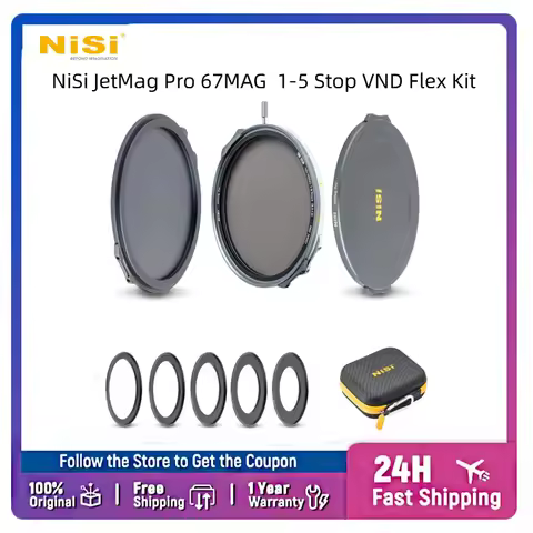 NiSi JetMag Pro Flex Kit 67MAG, True Color Variable ND 1-5 Stop, Magnetic Filter System, Front/Back 