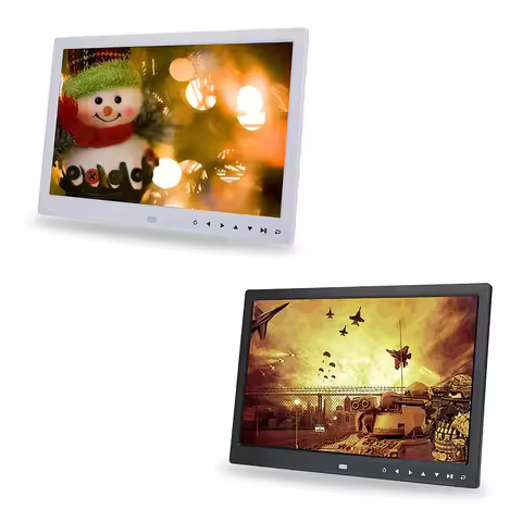 15" HD Screen Touch Button Digital Photo Frame Alarm Clock MP3/4 Movie Player Digital Photo Frame Ph