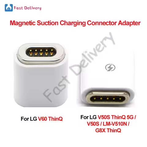 1Pcs For LG V60 ThinQ For LG V50S ThinQ 5G LM-V510N V50S G8X ThinQ Magnetic Suction Charging Connect