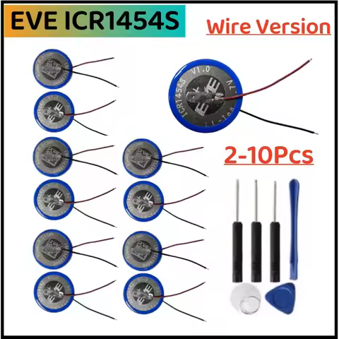 2-10Pcs ICR1454S ICR1454 CP1454 Battery 85mAh For LIR ZJ1454C TWS Wireless Bluetooth Earphone Smart 