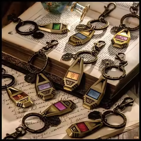 Digimon Adventure Dragon Machine Emblem Metal Keychain Pendant High-Quality Design Anime Themed Gift