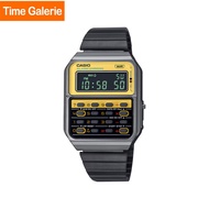 Casio Vintage Edgy CA-500WEGG-9B Silver Stainless Steel Band Unisex Watch