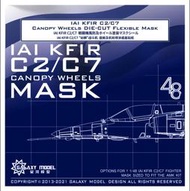 預購商品 星河模型 IAI KFIR C2/C7“幼獅”戰鬥機 座艙及機輪噴塗遮蓋貼紙 配AMK 1/48