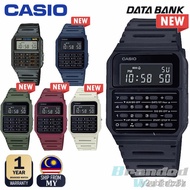 ✎✜☑CASIO CA-53WF-1B CA-53WF 100% ORIGINAL MAN VINTAGE CALCULATOR DATA BANK WATCH JAM ORI LELAKI FOR