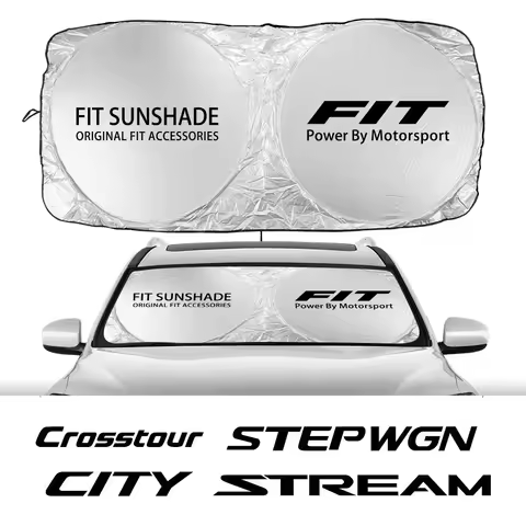 Windshield Sunshade Cover For Honda AMAZE BRIO BR-V CITY CROSSTOUR FIT MODULO MUGEN PASSPORT SI STEP