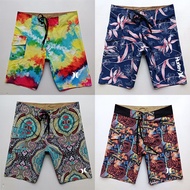 Men’s Hurley Bermuda BoardShorts 4-Way Strech Color Print Waterproof Beach Short Fitness Gym Sport Shorts Quick Dry Beach Surf Pants