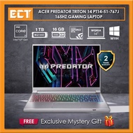 Acer Predator Triton 14 PT14-51-767J 165Hz Gaming Laptop (i7-13700H 5.0GHz, 16GB,1TB SSD,NV RTX4050 