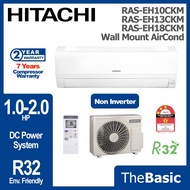 HITACHI AirCond 1.0HP/1.5HP/2.0HP R32 Standard Non Inverter Series Air Conditioner (RAS-EH10CKM/RAS-