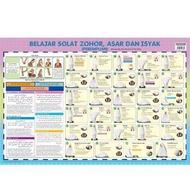 Poster Belajar Solat Zohor, Asar dan Isyak (Perempuan) KY/6889