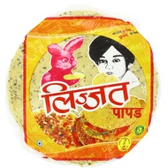 黑胡椒豆饼indian food印度食品小吃 薄饼LIJJAT PAPAD 豆饼200g