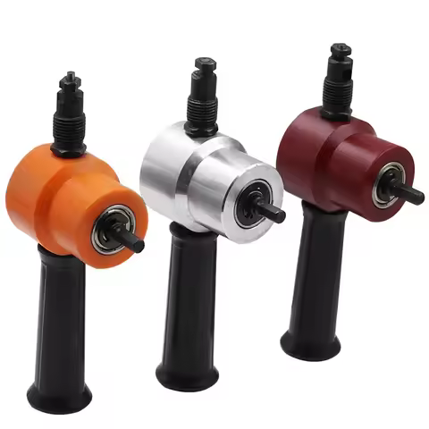 360° Rotatable Sheet Nibbler Drill Adapter Clean Cut Stainless Steel Iron Plate Cutter With Wrench S