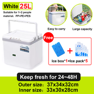 🔥Refrigerate for 48 hours🔥 6/15/25L Kotak Penyejuk Cooler Box Outdoor Insulated Cooler Box Camping I