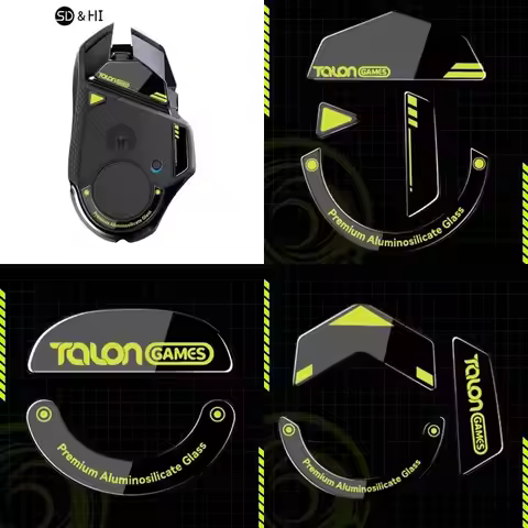 1Pack TALONGAMES Glass Mouse Skates Glide Feet Pads Mouse Feet Sticker for G502 G502X Pulsar X2/X2mi