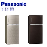 送原廠禮 Panasonic 國際牌 ECONAVI二門422L一級能冰箱 NR-B421TG -含基本安裝+舊機回收曜石棕-T