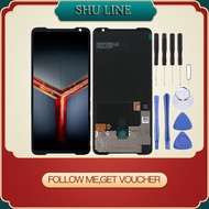 AMOLEDวัสดุหน้าจอLCDและDigitizer Fullอุปกรณ์เสริมสำหรับAsus ROGโทรศัพท์II ZS660KL (สีดำ)