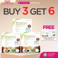 [BUY 3 FREE 3] KITSUI 39 SuperFood Meal Replacement x3 [Free 39 SuperFood + 1x Whitie Snow 2's + 1x 