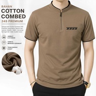 Men's Shanghai Collar T-Shirt with Cool Polet Pocket - T-Shirt ShanghaiPOLO with Chest Pocket, Premi