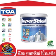 TOA ซุปเปอร์ชิลด์ สีน้ำอะคริลิก เบส A (สีขาว) มี 2ชนิด กึ่งเงา  เนียน สามารถใช้ได้ทั้งภายนอก - ภายใน