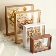 Wooden Flower Frame Hollow Frame Photo Frame Jewelry Dehydrated Flower Storage Shadow Box