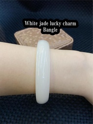 white jade bangle lucky charm