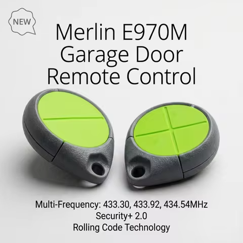 Merlin E970M Garage Door Remote Control Security+ 2.0 & Security+ Rolling Code For MT110MYQ MT120EVO