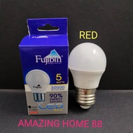 FUJIBIN 5W LED BULB RED COLOUR B22/E27