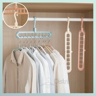 HANGER Space-Saver Nine Holes Rotating Hanger Magic Multi-function Folding Clothes Hanger Drying Space saving