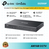 TP-Link ES210GP Omada 10-Port Gigabit Easy Managed Switch with 8-Port PoE+