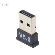 LIDU1 2 In 1 Bluetooth-compatible 5 0 Adapter  Transmitter Receiver Wireless Encrypted USB Dongle for PC Headphone