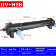 JEBO UV Sterilizer Lamp Light Ultraviolet Filter Clarifier Water Cleaner For Coral Koi Fish Pond Aq