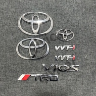 Toyota VIOS DUGONG 2007-2013 NCP93 electroplated silver front and rear Toyota logo