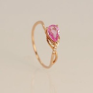 18K金無限粉紅寶石鑽石戒指 Pink Infinity Sapphire Diamond Rin