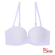 Bme เสื้อชั้นในดันทรงไร้โครงถอดสายได้ Level 3 ฟองหนา รุ่น ME1703 สีส้มพีช สีม่วงพาสเทล สีน้ำตาลอมส้ม