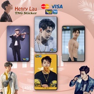 Henry Lau TNG Pelekat - Tng Touch N Go/Bank kad pelekat pelindung (Beli 4 Percuma 1)(TNG Sticker)