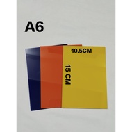 A6 Acrylic Sheet 2mm Thick Acrylic Sheet Acrylic Color