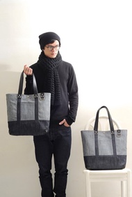DENIM-手做皮革丹寧牛仔帆布手提/托特/筆電包