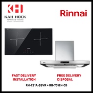 RINNAI RH-C91A-SSVR CHIMNEY HOOD + RB-7012H-CB 2 INDUCTION HOB BUNDLE