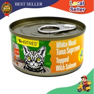 Ikan Tuna Makanan Kucing, Tuna Cat Food Pawsitives Cat Wet Food Tuna White Meat Supreme Topped With 