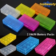 TOPBEAUTY Battery , Coloful Plastic 18650 Battery Box,  Anti-slip 4 AA AA Portable Battery Holder St